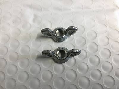 Harley Dimpled Zinc Alloy Buddy Seat Wing Nuts 5/1618 Panhead #6638726 5064