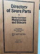 Harley Parts Manual Catalog Book 1913 to 1921 J JD JDH F FD Single