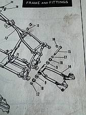 Harley 9033 FL FLH Duo-Glide Electra-Glide Swing Arm Bearing Race Seal Kit 58-72