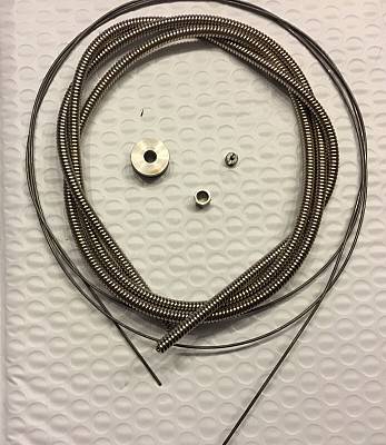 Harley JD Single VL Nickel Plated Throttle Spark Coil Cable Set 191230 #333412