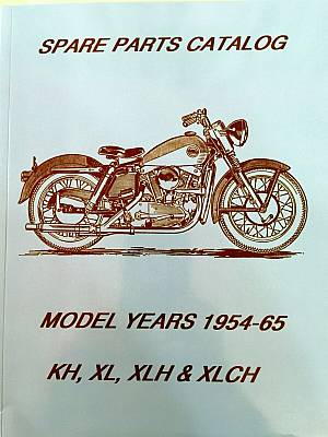 Harley Parts Manual Catalog Book 1954 to 1966 KModel & Sportster KH KHK XLCH XL