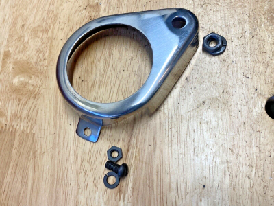 Harley 1949 Panhead Stainless Rocker Foot Clutch Bearing Cover 3649 240936D