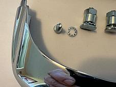 Harley FL FLH Panhead Shovelhead Front Fender Tip Trim Kit 1959-66 Duo-Glide