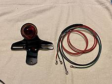 Harley 5051-34 VL RL 1934 Flat Lens Bee Hive Tail Lamp W/ Correct Wiring Kit 6V