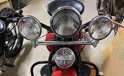 Harley Guide SH2 Premium Deluxe Spot Lamp Kit Knucklehead UL WL Servi 194657