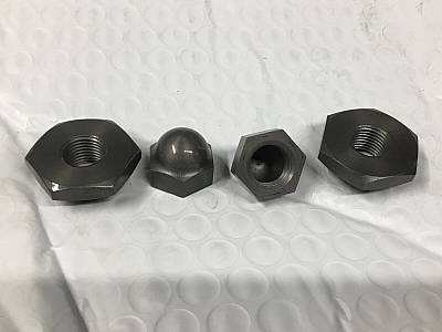 Harley Knucklehead WLA Spring Fork Retainers & 2 Piece Acorn Nuts 3957 #263436