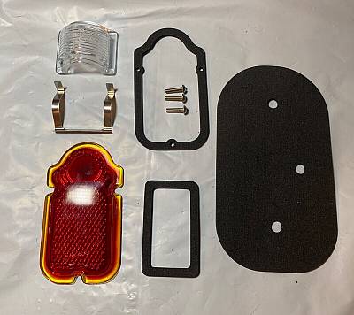 Harley NOS Panhead Tombstone Guidex RH5 Tail Lamp Restoration Kit 4754 Knuckle