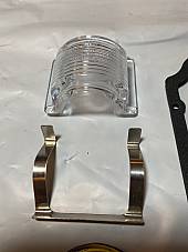 Harley NOS Panhead Tombstone Guidex R-H5 Tail Lamp Restoration Kit 47-54 Knuckle