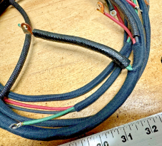 Harley 1942 XA Premium Wiring Harness Correct Soldered Terminals Cotton Loom USA