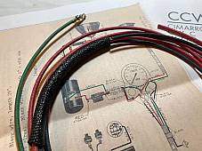 Harley 1936-38 Knucklehead UL WL  Tail & Stop Lamp Light Wire Kit 4704-34