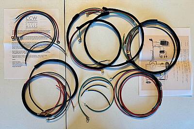 Harley Knucklehead 3940 Premium Wiring Harness Correct Terminals Cotton Loom