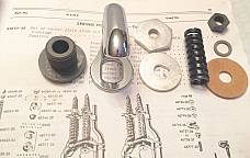 Harley Knucklehead UL Chrome Steering Damper Top Rebuild Parts Kit 36-48 EL