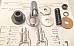 Harley Knucklehead UL Chrome Steering Damper Top Rebuild Parts Kit 3648 EL
