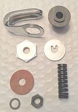 Harley Knucklehead UL Chrome Steering Damper Top Rebuild Parts Kit 36-48 EL
