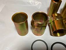 Harley 173-41 WLA WLC Servicar O-Ring Valve Spring Covers Yellow Zinc 1941-73