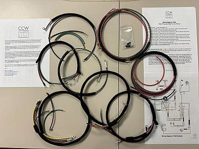 Harley WL Premium 194852 Wiring Harness Cotton Looms Correct Terminals USA