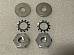 Harley Spotlamp Bar Mount Mounting End Nuts 19461957 W/ Front Monroe Shock Cad