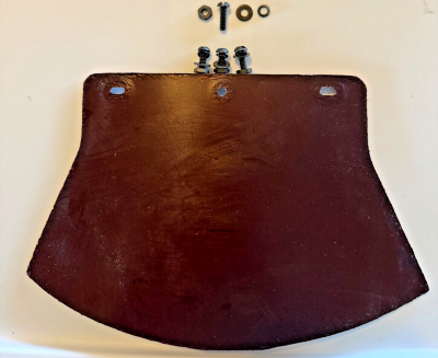 Harley 375726 Dark Brown Leather Mud Flap Kit WLA WLC Knucklehead VL JD Pan