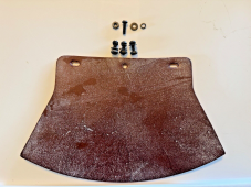 Harley 3757-26 Dark Brown Leather Mud Flap Kit WLA WLC Knucklehead VL JD Pan