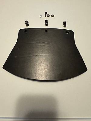 Harley 375726 Black Leather Mud Flap Kit WLA WLC Knucklehead VL JD Pan