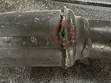 Harley OEM 1035-40M 1942-45 45 WLA WLC Solo Muffler Very Good Used Condition