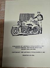 Harley 1957 Accessory Catalog Reprint Panhead K-Model Hummer Servicar Sportster
