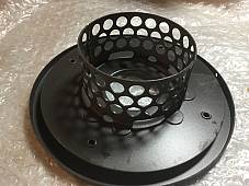 Harley 6” Air Cleaner Back Plate Parkerized VL Knucklehead Screw Type 1935-36