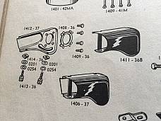 Harley Linkert Air Cleaner Snoot Screws 1936-45 Knucklehead OEM# 1413-36 1414-36