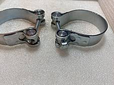Harley Panhead 1965 Electra-Glide Exhaust Clamps W/ Hex Bolts 65527-65