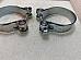 Harley Panhead 1965 ElectraGlide Exhaust Clamps W/ Hex Bolts 6552765