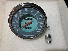 Harley Panhead WL UL Servicar Blue Face Speedometer  2:1 Ratio 48-52 67004-48