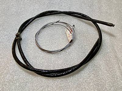 Harley 414330 EL UL WL Cloth Covered Front Brake Coil Cable 194245 Euro
