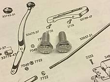 Harley Panhead Knucklehead WL Servicar Shift Gate Bolts 1947-65 CP-1038 OEM 3738