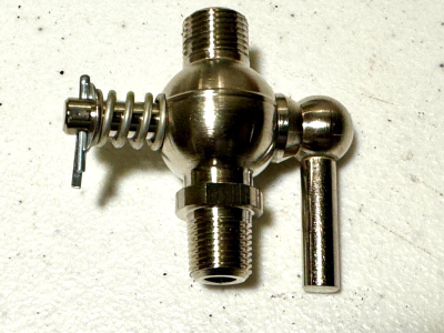 Harley 360116 JD VL RL UL Single Knucklehead Nickel Petcock Fuel Tap European