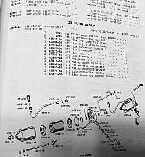 Harley Knucklehead Rigid Oil Filter Conversion Kit OEM# 63799-47 1940-47