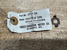 Harley NOS 4777-26 Horn Button Switch Stop Washer VL UL WL Knuckle Pan 1926-53