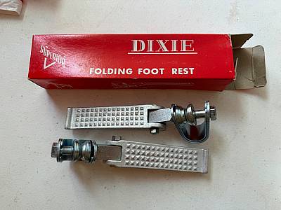 Harley NOS Dixie Superior Atlas Aluminum Highway Foot Peg Kit Panhead Knuckle