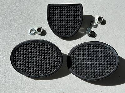 Harley 3695041 Rocker Pedal & Brake Rubber Pads  Knucklehead WL 30s 40s 50s