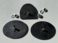 Harley 36950-41 Rocker Pedal & Brake Rubber Pads  Knucklehead WL 30s 40s 50s