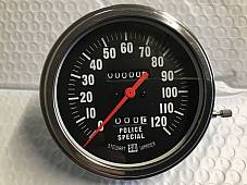 Harley Stewart-Warner Police Special Speedometer 1:1 Ratio 1962-83 Rat Rod