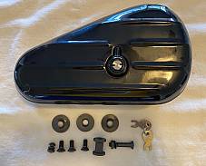 Harley Knucklehead UL Panhead WL Oval Tool Box W/ Mount Kit 1940-54 OEM# 3452-40