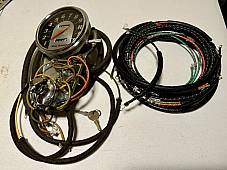 Harley NOS OEM 1965-1967 Electra-Glide Dash Base Harness & Speedo Assembly