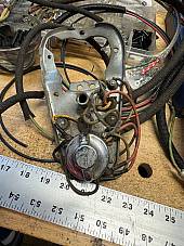 Harley NOS OEM 1965-1967 Electra-Glide Dash Base Harness & Speedo Assembly