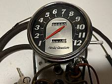 Harley NOS OEM 1965-1967 Electra-Glide Dash Base Harness & Speedo Assembly
