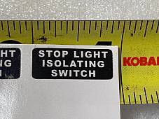 Harley WLC Stop Light Isolating Switch Decal WW-II OEM# 4760-41S