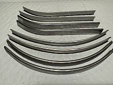 Harley Knucklehead UL WL Stainless Tank Trim Set w/ Mount Strips  1941-46 USA