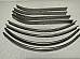 Harley Knucklehead UL WL Stainless Tank Trim Set w/ Mount Strips  194146 USA