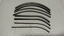 Harley Knucklehead UL WL Stainless Tank Trim Set w/ Mount Strips  1941-46 USA