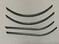 Harley Knucklehead UL WL Stainless Tank Trim Set w/ Mount Strips  1941-46 USA