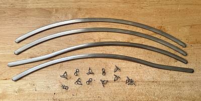 Harley 371639 Knucklehead Panhead UL WL Front Fender Trim Kit 193948